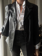 Load image into Gallery viewer, Vintage 80s Oversized Leather Blazer Jacket

