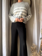 Load image into Gallery viewer, Vintage Deadstock Classic Black Wide Leg Trousers 34.5" Inseam
