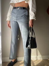 Load image into Gallery viewer, Vintage Grey Straight leg Trousers 33" Inseam
