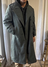 Load image into Gallery viewer, True Vintage Mens Swiss Army Grey Wool Double Breasted Long Coat
