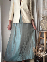 Load image into Gallery viewer, Vintage Deadstock Jade Green Iridescent Long Maxi Skirt NWT Made in Canada
