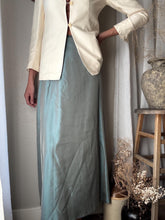 Load image into Gallery viewer, Vintage Deadstock Jade Green Iridescent Long Maxi Skirt NWT Made in Canada
