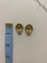 Load image into Gallery viewer, Vintage Jade Green Enamel Stud Earrings with Diamond Center Detail
