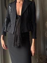 Load image into Gallery viewer, Vintage Ralph Lauren Silk Cropped Blazer: Double Breasted, Made in USA
