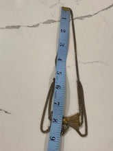 Load image into Gallery viewer, Vintage Brass Bow Chain Necklace
