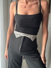 Load image into Gallery viewer, Vintage French Lace Upcycled Ribbon Belt Handmade
