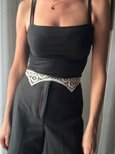 Load image into Gallery viewer, Vintage French Lace Upcycled Ribbon Belt Handmade
