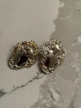 Load image into Gallery viewer, Vintage Silver Art Deco Stud Earrings
