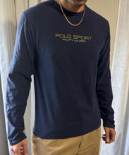 Load image into Gallery viewer, Vintage Ralph Lauren Polo Sport Navy Blue Cotton Long Sleeve TShirt Mens
