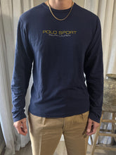 Load image into Gallery viewer, Vintage Ralph Lauren Polo Sport Navy Blue Cotton Long Sleeve TShirt Mens
