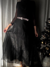 Load image into Gallery viewer, Vintage Black Maxi Skirt Made in USA
