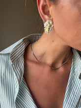 Load image into Gallery viewer, Vintage Silver Art Deco Stud Earrings
