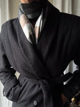 Load image into Gallery viewer, Vintage Black White Grey Brown Plaid Neck Scarf
