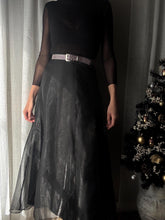 Load image into Gallery viewer, Vintage Black Maxi Skirt Made in USA
