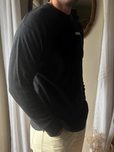 Load image into Gallery viewer, Vintage Upcycled Keep Earth Black Waffle Cotton Long Sleeve Shirt Mens
