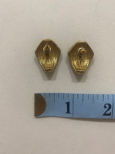 Load image into Gallery viewer, Vintage Jade Green Enamel Stud Earrings with Diamond Center Detail
