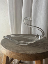Load image into Gallery viewer, Vintage Mid Century Modern Glass Swan Catch All Tray Dish
