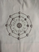 Load image into Gallery viewer, Canvas XL Thrifting Tote Bag Light Brown Keep Earth Vintage Logo
