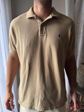Load image into Gallery viewer, Vintage Ralph Lauren Polo Classic Beige Khaki Cotton Short Sleeve Collared Shirt Mens
