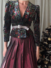 Load image into Gallery viewer, Vintage 80s 90s Dark Green Jewel Tone Velvet Blazer Jacket Made in USA
