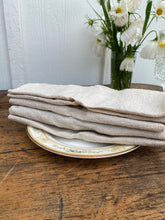 Load image into Gallery viewer, Beige Linen Napkins Set of 4
