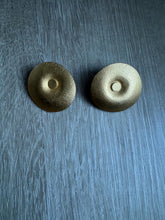 Load image into Gallery viewer, Vintage 80s 90s Gold Sphere Textured Stud Earrings: 90s Statement Jewelry
