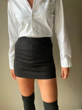 Load image into Gallery viewer, Vintage Dark Steel Grey Mini Skirt
