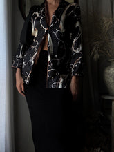 Load image into Gallery viewer, Vintage Slinky Stretchy Long Black Maxi Skirt
