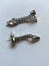 Load image into Gallery viewer, Vintage 90s Rhinestone Drop Earrings
