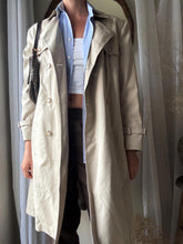 Load image into Gallery viewer, Vintage Classic Beige Cotton Blend Trench Coat with Removable Lining
