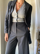 Load image into Gallery viewer, Vintage Black Linen Oversized Blazer
