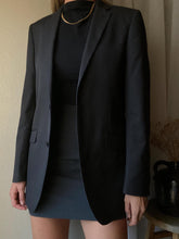 Load image into Gallery viewer, Vintage Dark Steel Grey Mini Skirt
