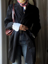 Load image into Gallery viewer, Vintage Classic Oversized Black Trench Coat
