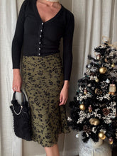 Load image into Gallery viewer, Vintage Pure Cashmere Soft Black Cardigan with Beading and Rhinestone Buttons
