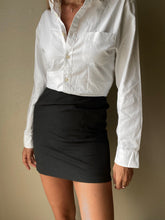Load image into Gallery viewer, Vintage Dark Steel Grey Mini Skirt
