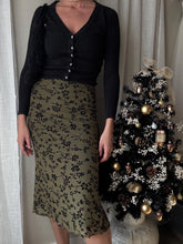 Load image into Gallery viewer, Vintage Pure Cashmere Soft Black Cardigan with Beading and Rhinestone Buttons
