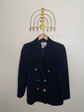 Load image into Gallery viewer, Vintage Double Breasted Black Blazer
