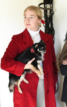 Load image into Gallery viewer, Vintage Cardinal Red Long Wool Blazer
