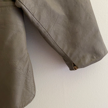 Load image into Gallery viewer, Vintage Taupe Leather Blazer
