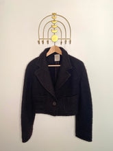 Load image into Gallery viewer, Vintage Cropped Mohair Blazer
