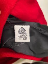 Load image into Gallery viewer, Vintage Cardinal Red Long Wool Blazer
