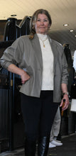 Load image into Gallery viewer, Vintage Taupe Leather Blazer
