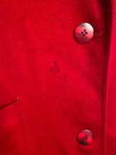 Load image into Gallery viewer, Vintage Cardinal Red Long Wool Blazer
