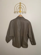 Load image into Gallery viewer, Vintage Taupe Leather Blazer
