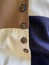 Load image into Gallery viewer, Vintage Cream Navy Taupe Boxy Blazer
